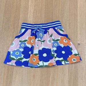 Mini Boden Girls Skort 7-8y Multicolored Floral